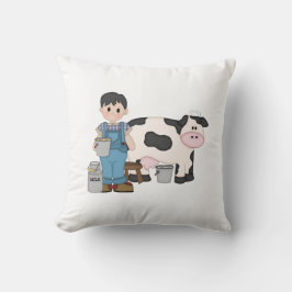 Coussin Vache laitière garçon