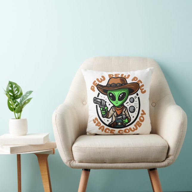Coussin Vacher spatial drôle alien (Chaise)