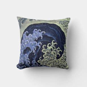 Coussin Vague Féminine de Hokusai