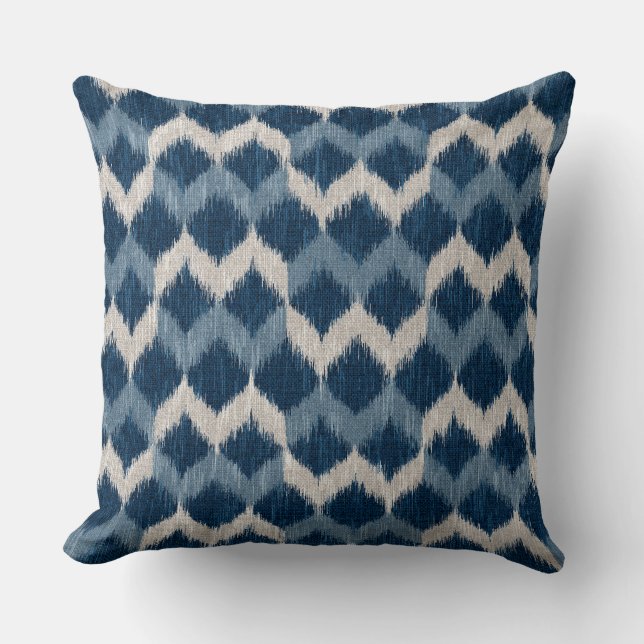Coussin Vague Ikat (Recto)