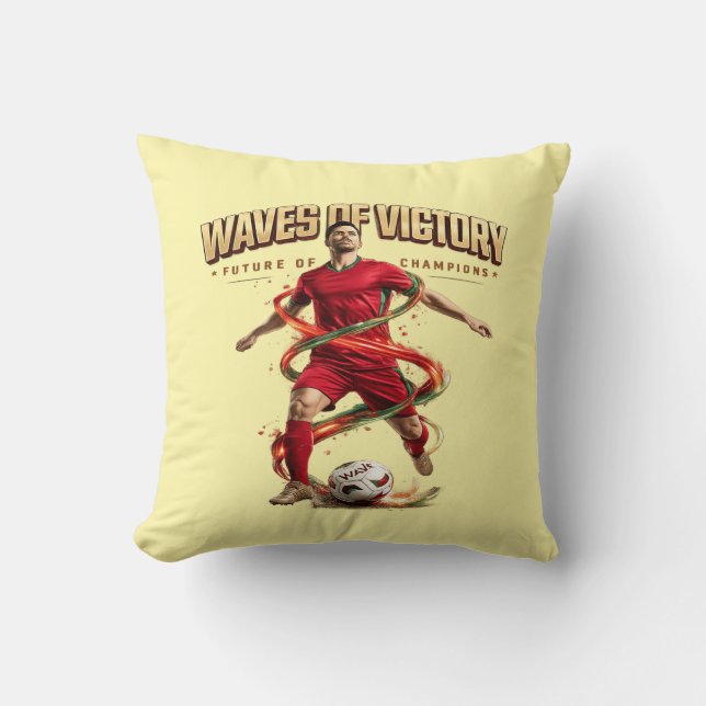 Coussin vagues de victoire (Recto)