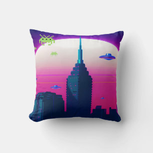 Coussin Vagues nocturnes et Vapor Daze