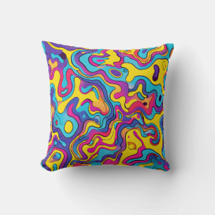 Coussin Vagues psychédéliques