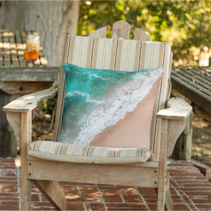 Coussin Vagues sur la plage de sable