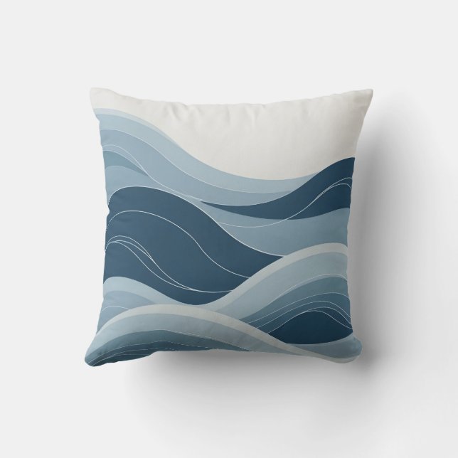Coussin Vagues Zen (Verso)