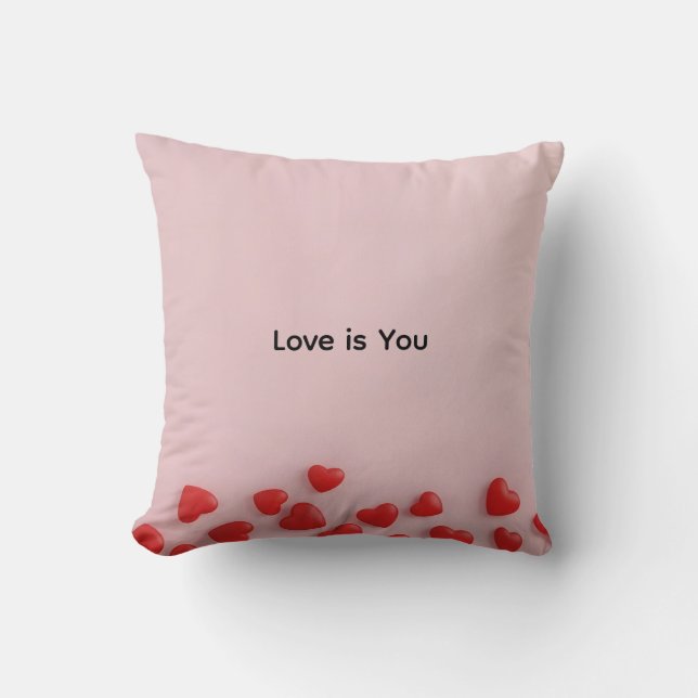 Coussin valentine heart border background with copy space (Recto)