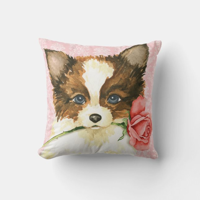 Coussin Valentine Rose Papillon (Recto)