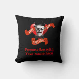 Coussin Valentines romantiques gothiques ou de steampunk