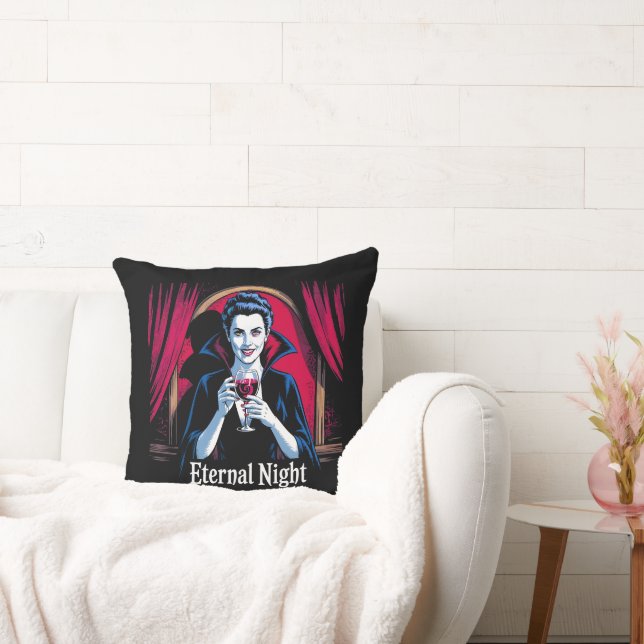 Coussin Vampire de nuit éternel - Horreur gothique (Canapé)