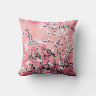 Coussin Van Gogh Almond Blossom pêche rose