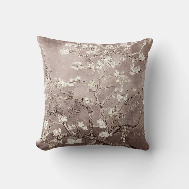 Coussin Van Gogh Almond Blossoms Beige (Recto)
