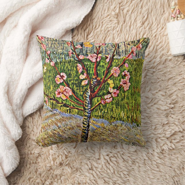 Coussin Van Gogh - Arbre aux amandes en fleurs, (Couverture)