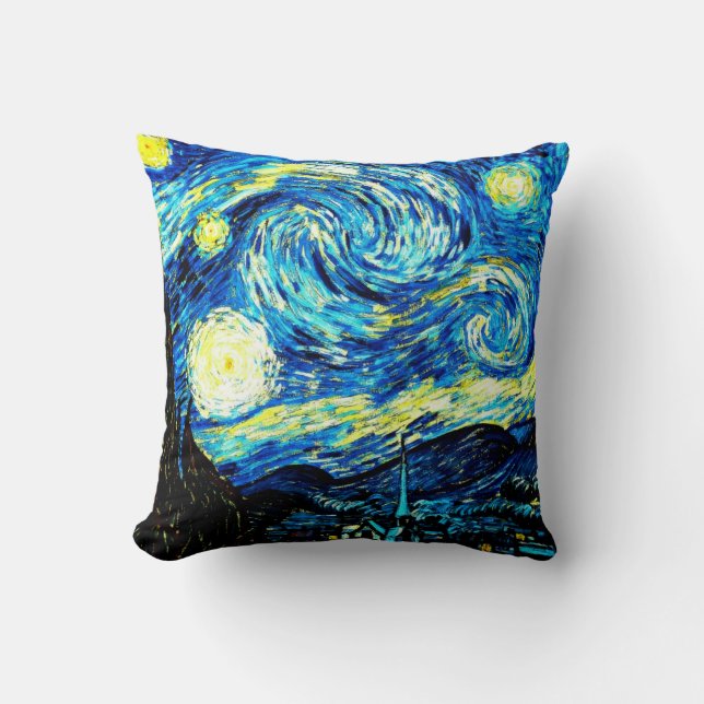Coussin Van Gogh - La nuit étoilée (Recto)