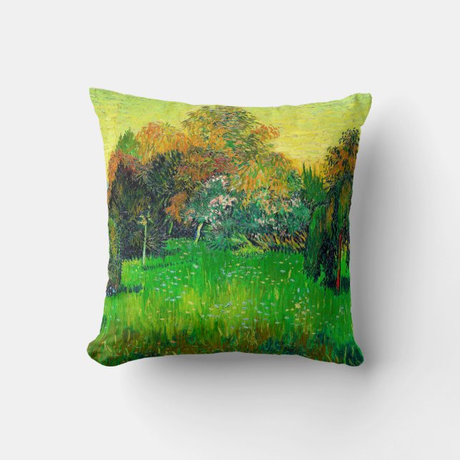 Coussin Van Gogh, Le jardin du poète (Recto)