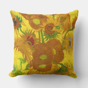 Coussin Van Gogh Quinze Tournesols Dans Un Vase Art