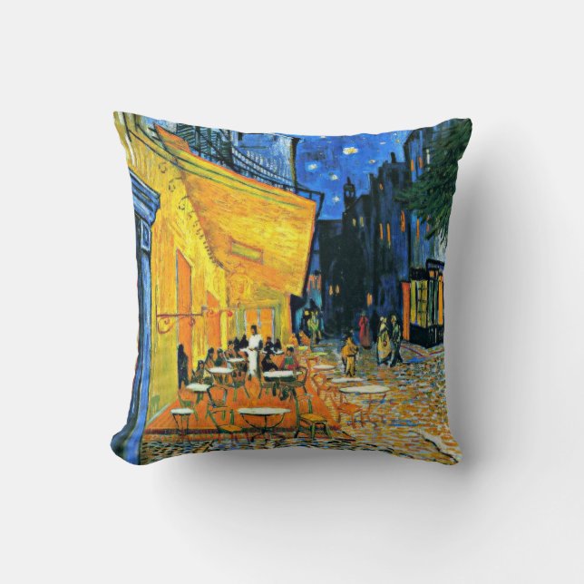 Coussin Van Gogh - Terrasse Café (Recto)