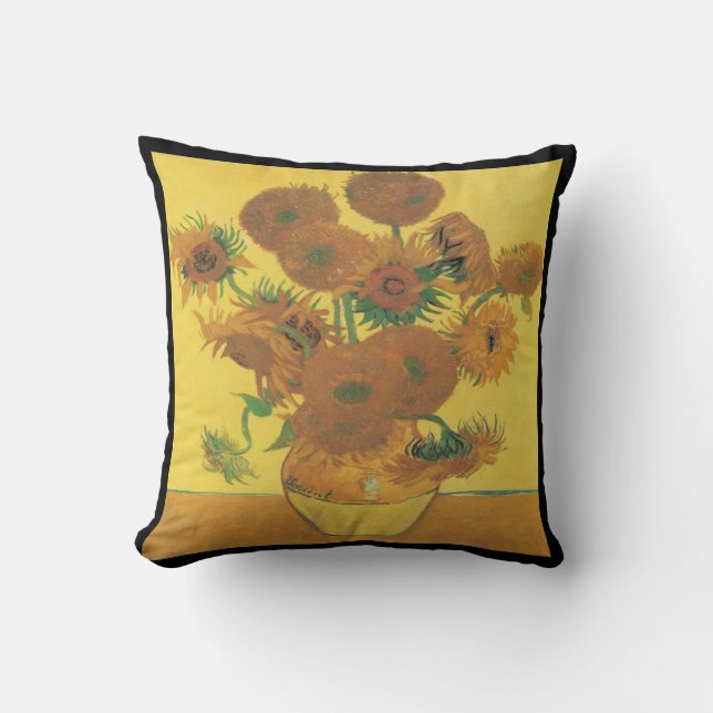 Coussin Van Gogh-tournesol (Recto)