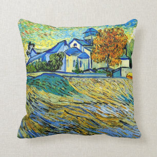 Coussin Van Gogh - Vue de l'église Saint-Paul