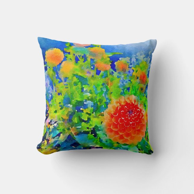 Coussin Variations Dahlia (Recto)