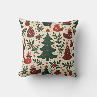 Coussin variété de formes sur le thème de Noël