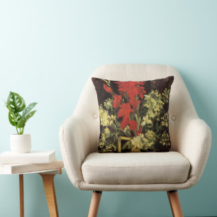 Coussin Vase avec Glaïeuls, Œillets par Vincent van Gogh