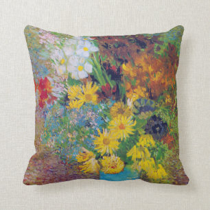Coussin Vase avec les marguerites et les anémones, Van Go