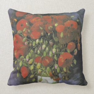 Coussin Vase par Red Poppies Vincent van Gogh