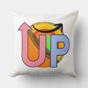 Coussin Vecteur de lettre créative UP Flèche de croissance