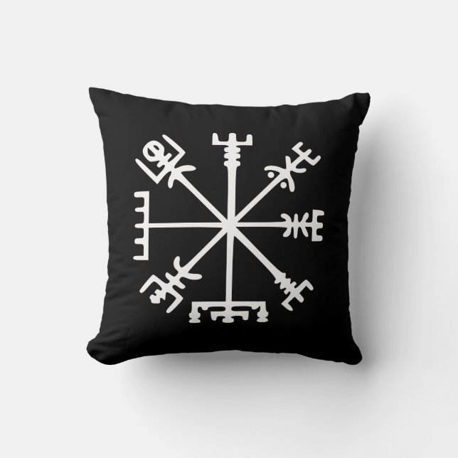 Coussin Vegvísir (Viking Compass) (Recto)