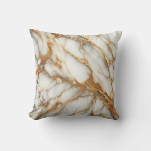 Coussin Veines d'élégance : Calacatta Gold Marble Texture