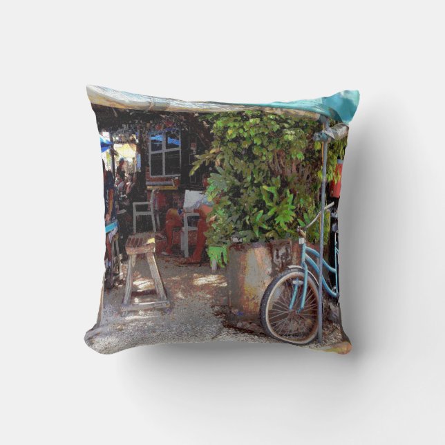 Coussin Vélo bleu (Recto)