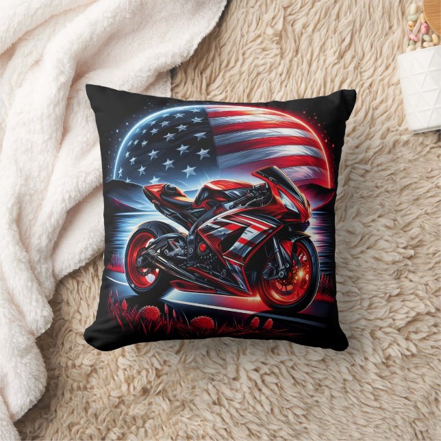 Coussin Vélo sous le ciel nocturne (Couverture)