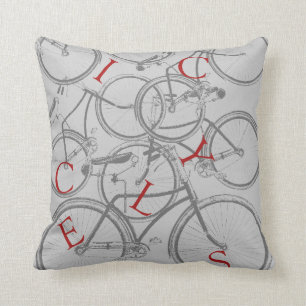Coussin Vélos vintages
