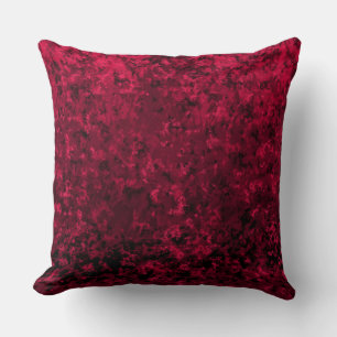 Coussin Velvet rouge