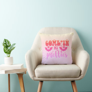 Coussin Venez dans My Pretties Pastel Rainbow Halloween