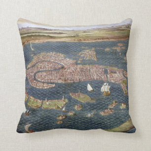Coussin VENISE : CARTE, XVIème siècle
