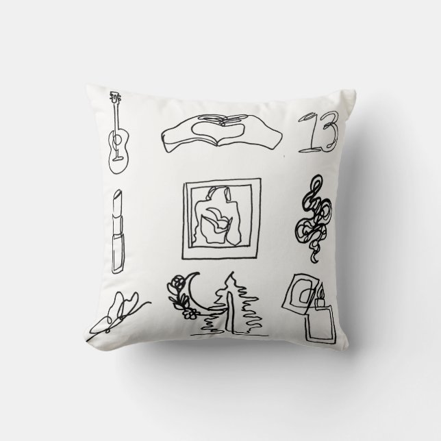 Coussin Ventilateur Art Taylor Eras Ligne Dessin Jeu Oreil (Recto)