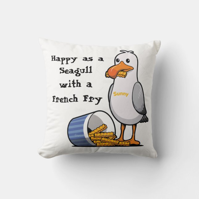 Coussin Ventilateur de moules de mer Sunny Wildwood Mouett (Recto)