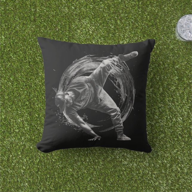 Coussin Ventilateur en action, dans le style de plaque d'e (Herbe)