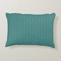 Coussin verdâtre bleuâtre d'accent de vert