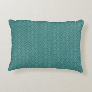 Coussin verdâtre bleuâtre d'accent de vert