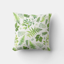 Coussin Verdure et Motif bio