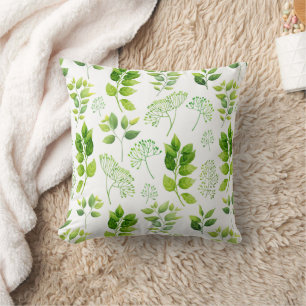 Coussin Verdure et Motif bio