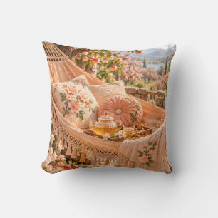 Coussin Verger de pêches au miel Hamac Jardin de thé