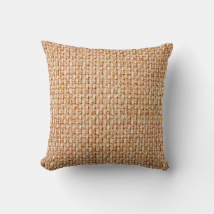 Coussin Véritable tissu tricoté en fibres synthétiques ou