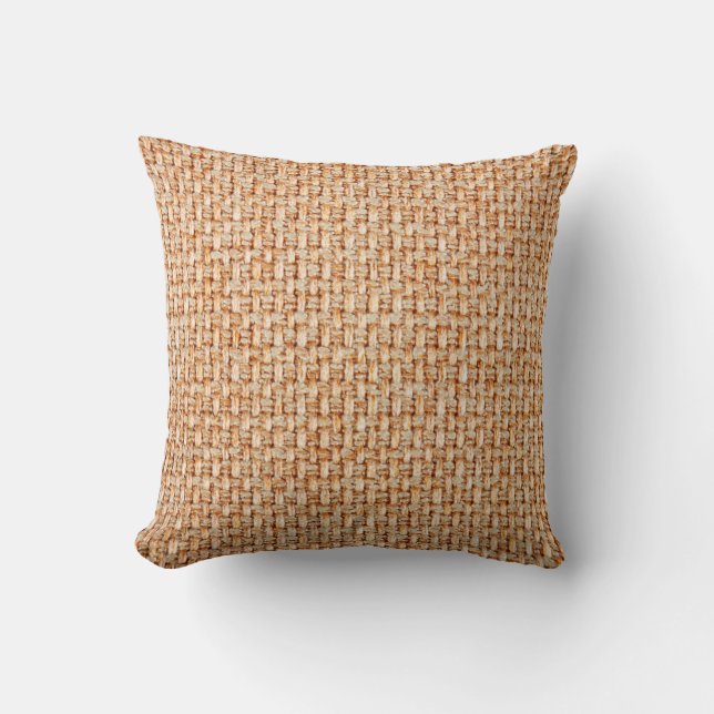 Coussin Véritable tissu tricoté en fibres synthétiques ou  (Recto)