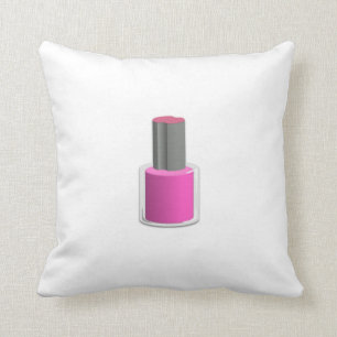 Coussin Vernis à ongles rose