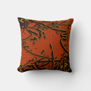 Coussin Verrat inspiré asiatique
