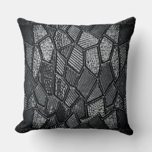 Coussin Verre de mosaïque gris foncé