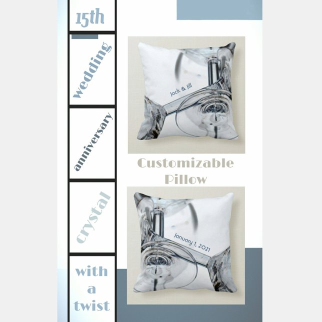 Coussin Verres à vin en cristal renversés (Créateur téléchargé)